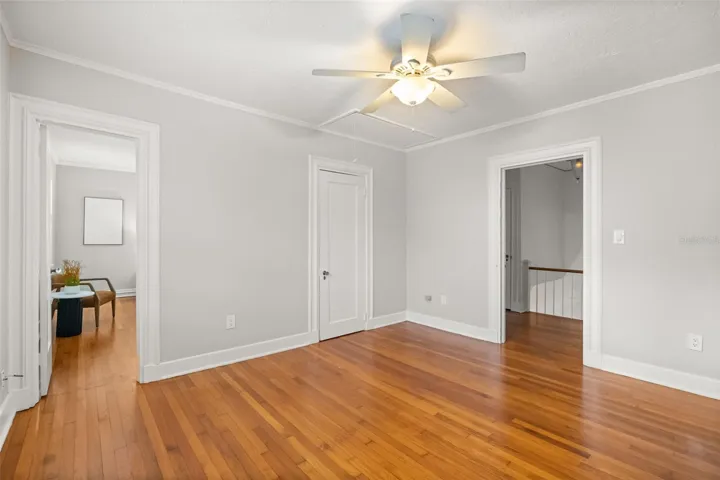Bedroom 2. Connects with door to primary suite as well as has access from the hall.