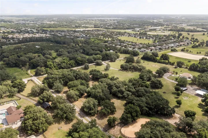 Aerial View taken from Backside of Property