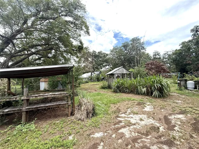 Large fenced yard