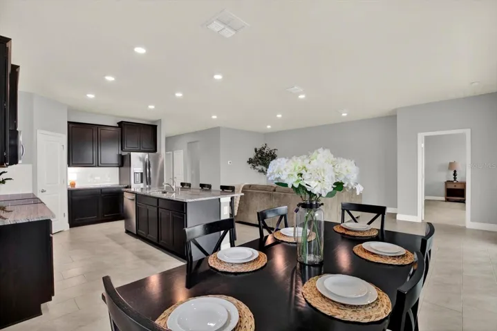 Dining area/great room//kitchen