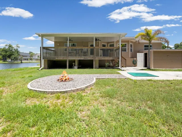 Back Yard w/Firepit