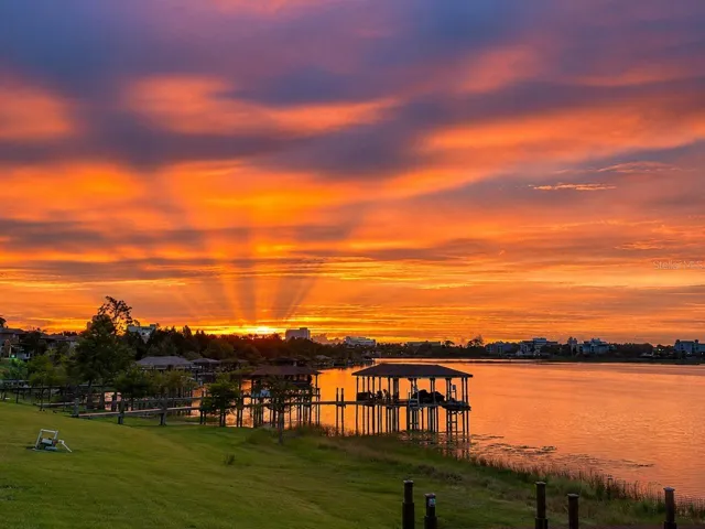 Serene Sunrise over Dock