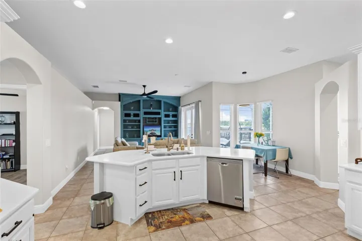 Kitchen with Kitchen Nook & Family Room