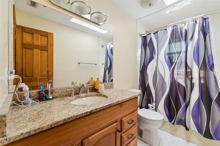 Inside secondary bath