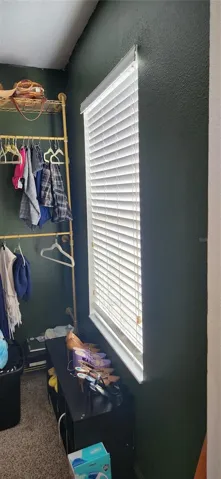 Primary walk-in closet with full window