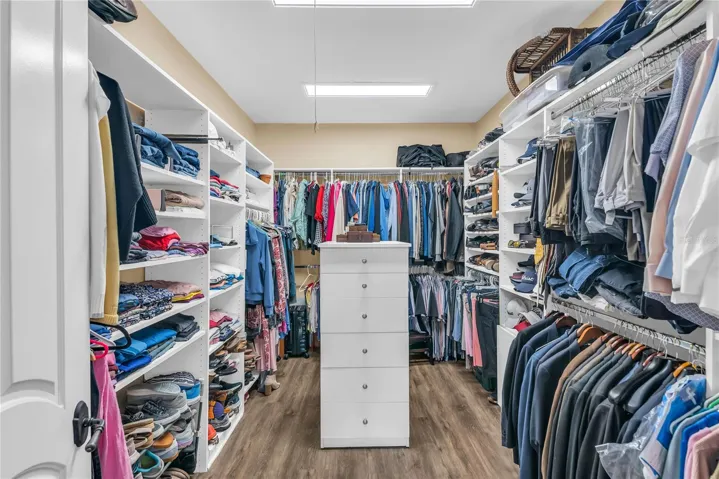 Primary walk-in closet