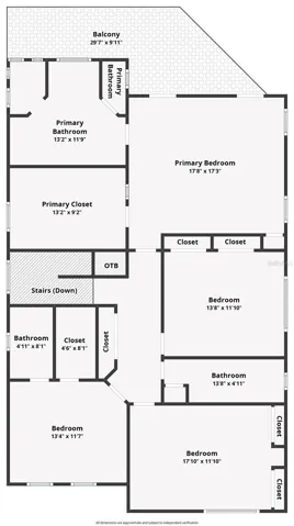 2nd floor- measurements are not exact