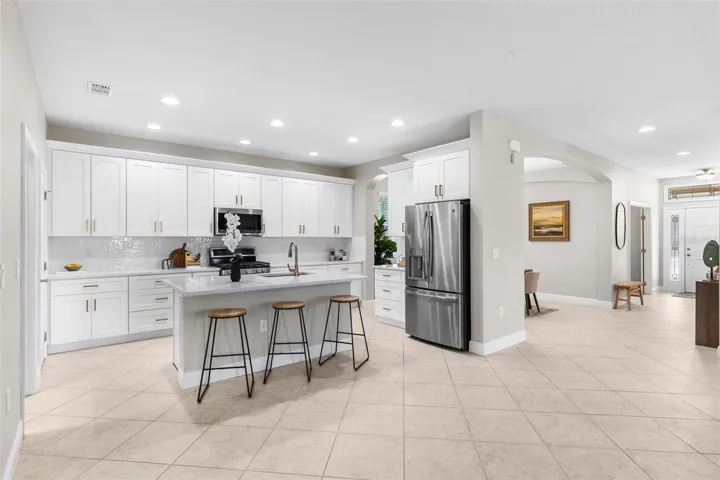 Kitchen- Stainless Steel Appliances, Ample Cabinets & Large Pantry Closet