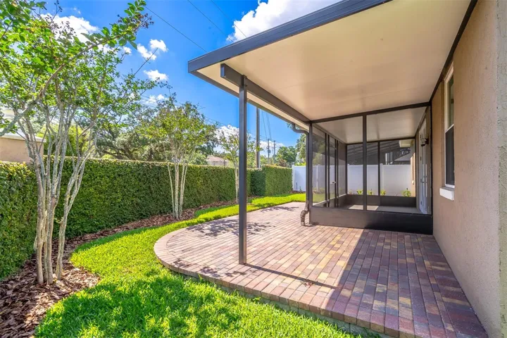 Covered patio