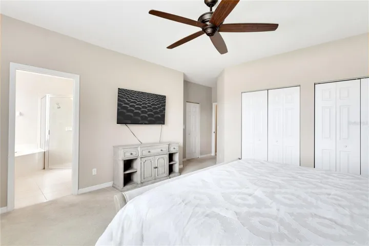 Multiple large closets in primary