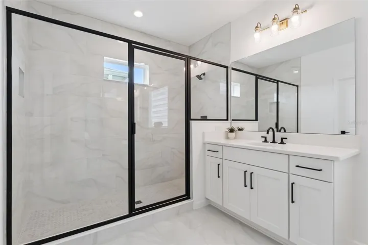 Huge walk in  shower