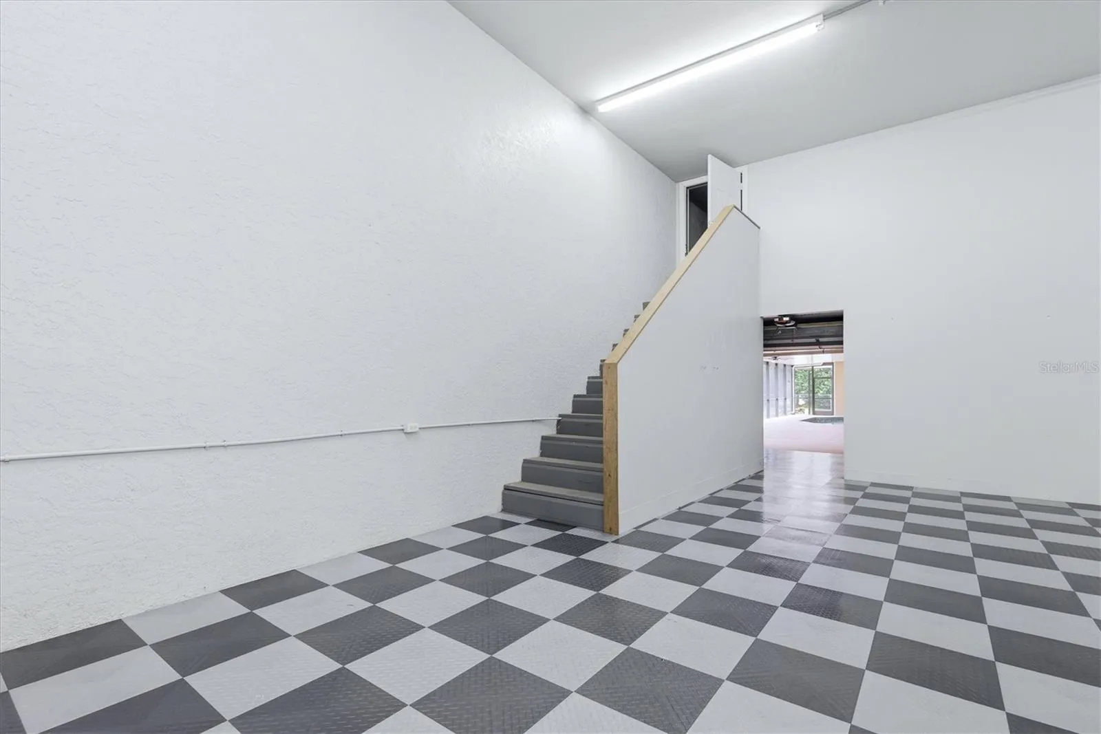 Stairs to extra store room