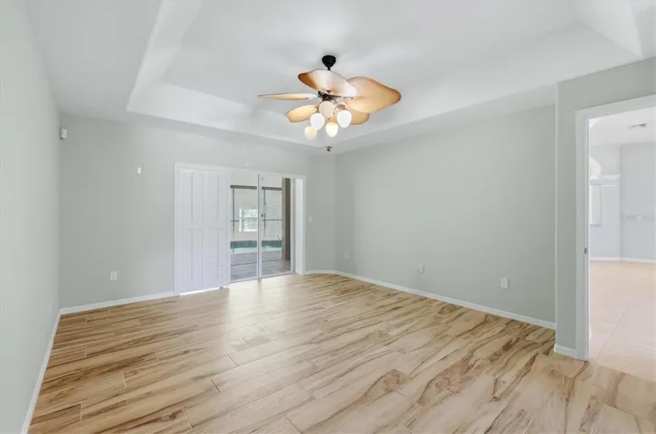 Primary Bedroom with pool acess