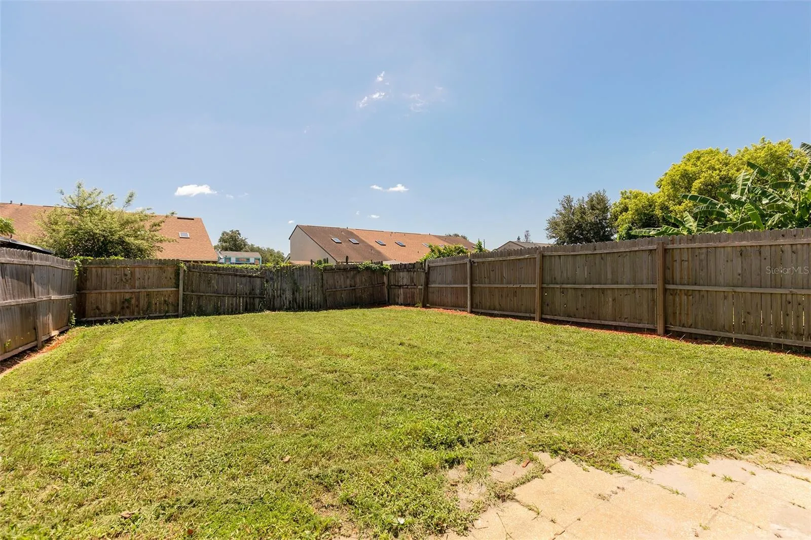Fenced Backyard