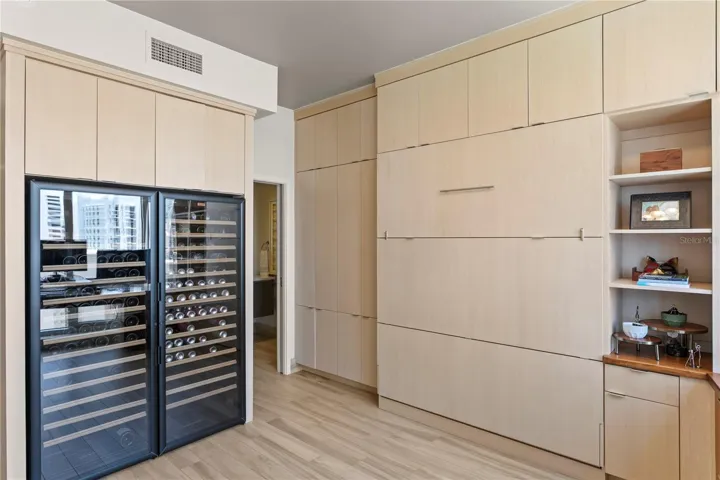 Second bedroom with showstopping dual EuroCave wine cellar