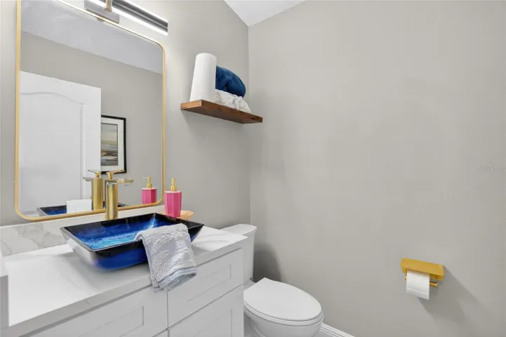 Half Bath in Bonus Room