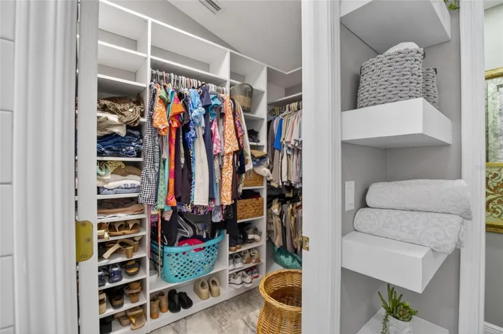 Primary closet