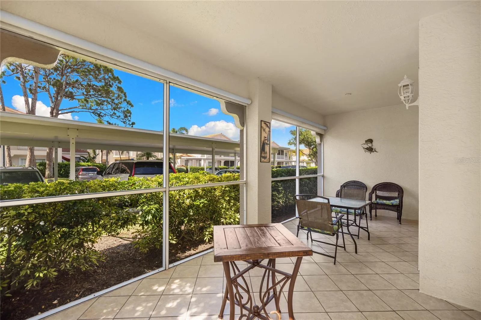 Screened lanai