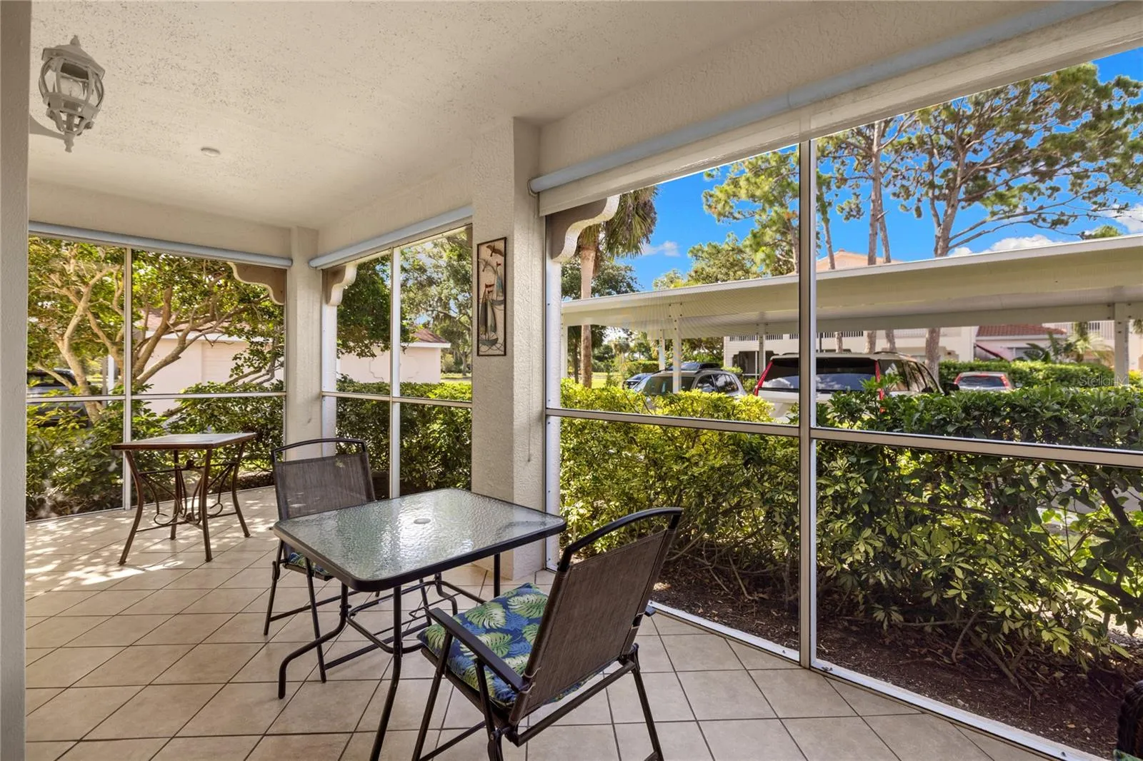 Screened lanai