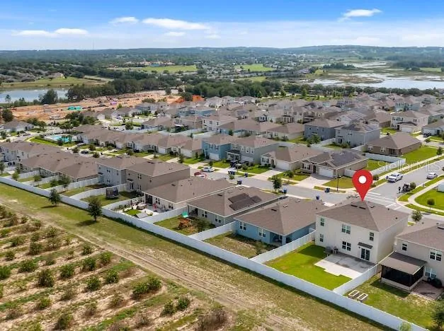 Aerial view of 5/3 home for sale @ 9500 Black Walnut Dr. Clermont 34715