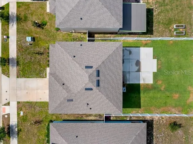 Aerial of 5/3 home for sale @ 9500 Black Walnut Dr. Clermont 34715