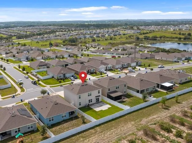 Aerial view of 5/3 home for sale @ 9500 Black Walnut Dr. Clermont 34715