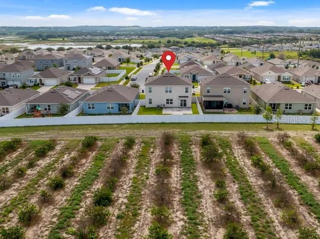 Aerial view of 5/3 home for sale @ 9500 Black Walnut Dr. Clermont 34715