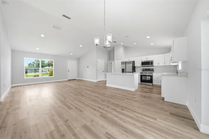 Open dining and living areas perfect for entertaining
