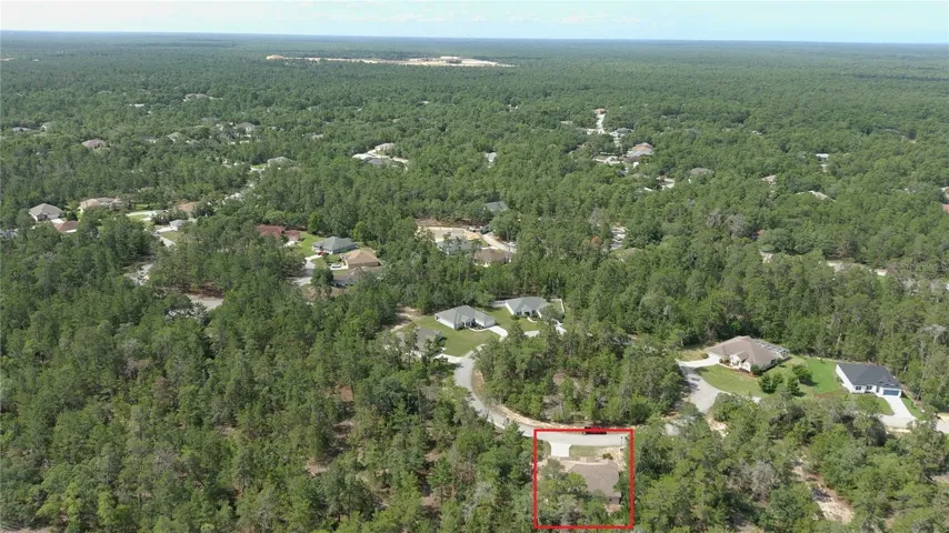 AERIAL VIEW OF HOME ON CUL-DE-SAC
