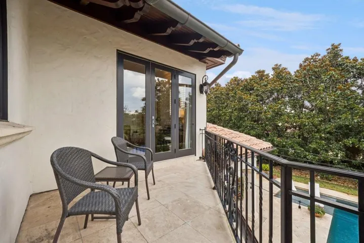 Private balcony off primary suite