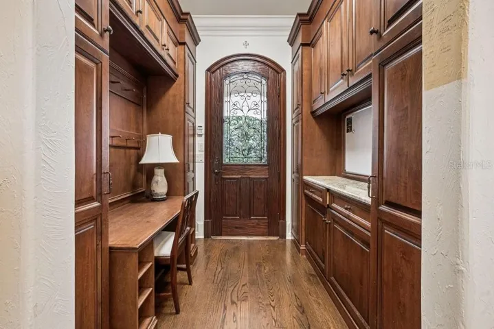 Mud room from garage to kitchen