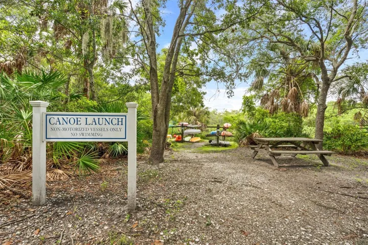Canoe & kayak launch area.