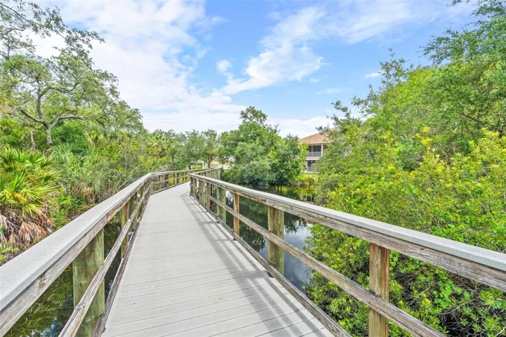 Walking bridge over the Manatee River.
