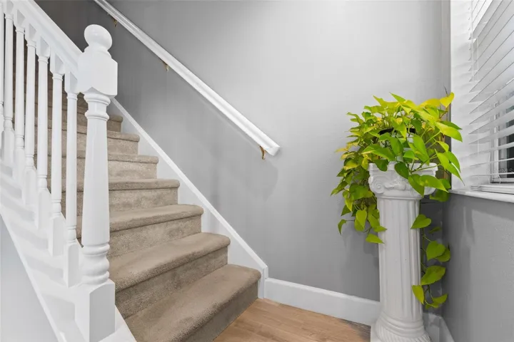 Stairway to second floor.