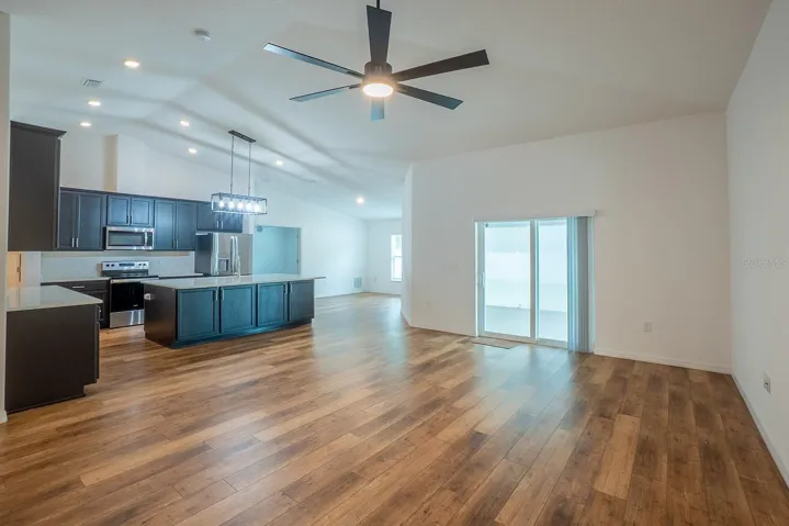 Family room-sliders to covered porch