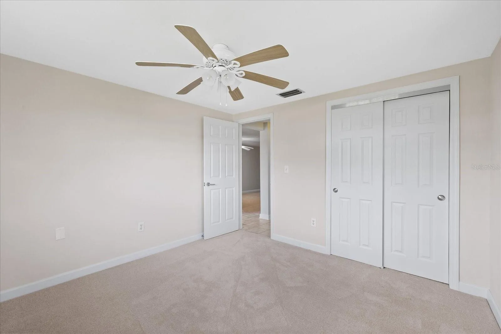 Front guest room and built in closet