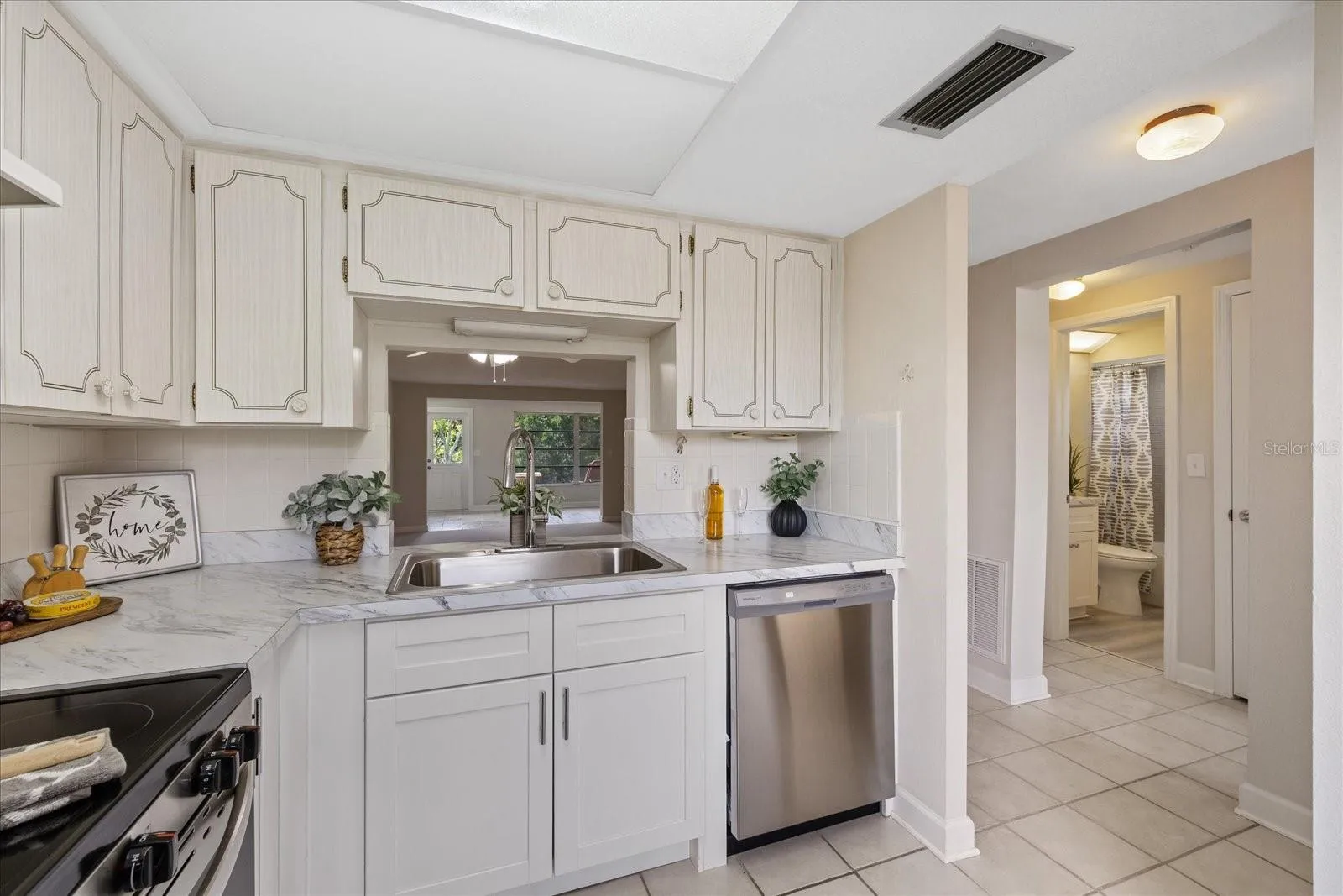 New dishwasher-light and bright  kitchen
