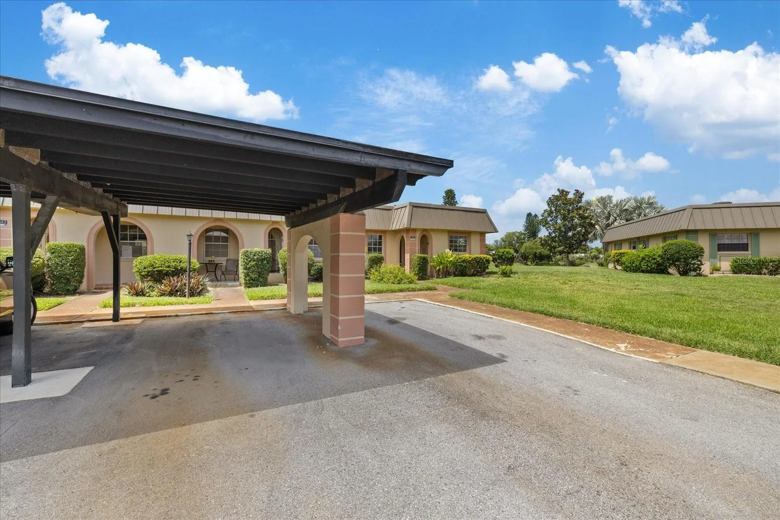 Assigned carport for unit
