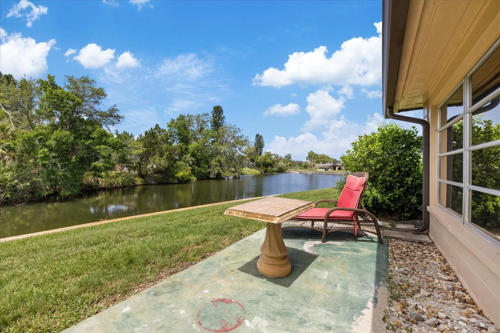 Back yard water views