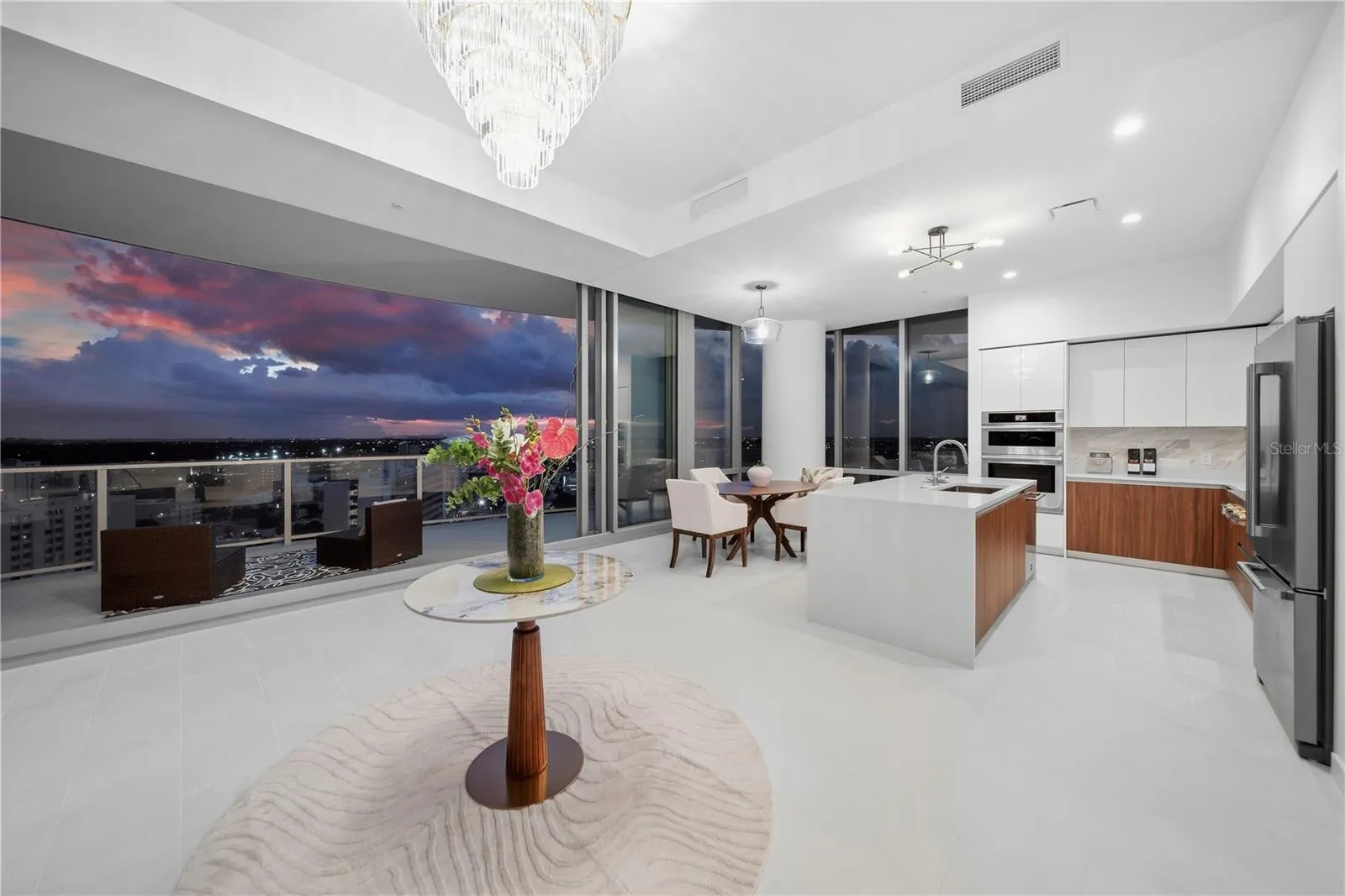 Your balcony is an extension of the living and dining room