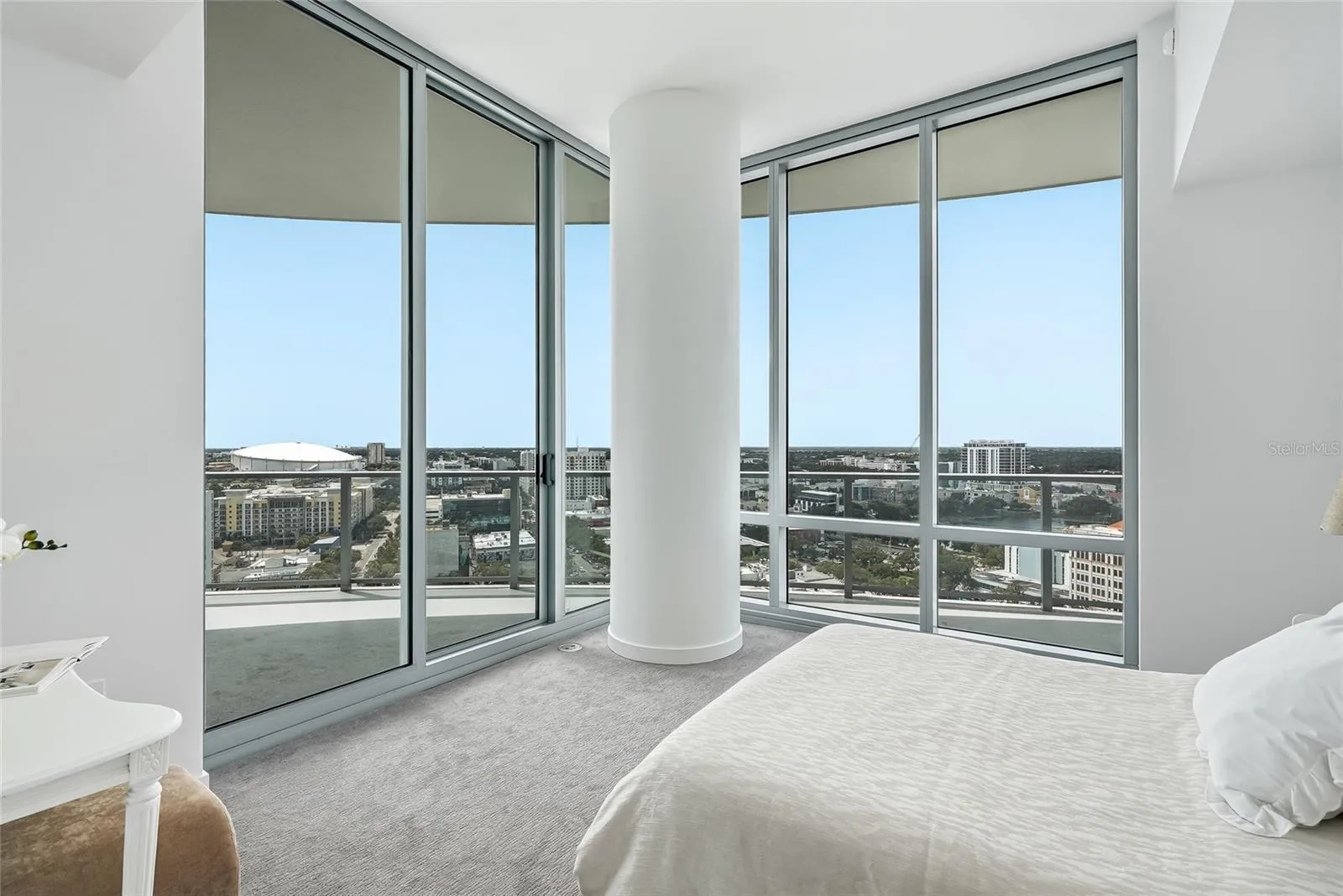 Spacious guest suite featuring a private balcony and ensuite bathroom.