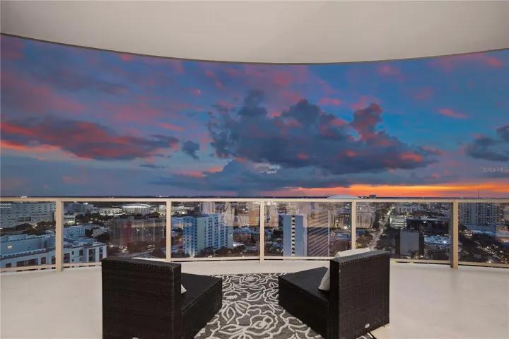 Sip a glass of wine while taking in beautiful sunsets.