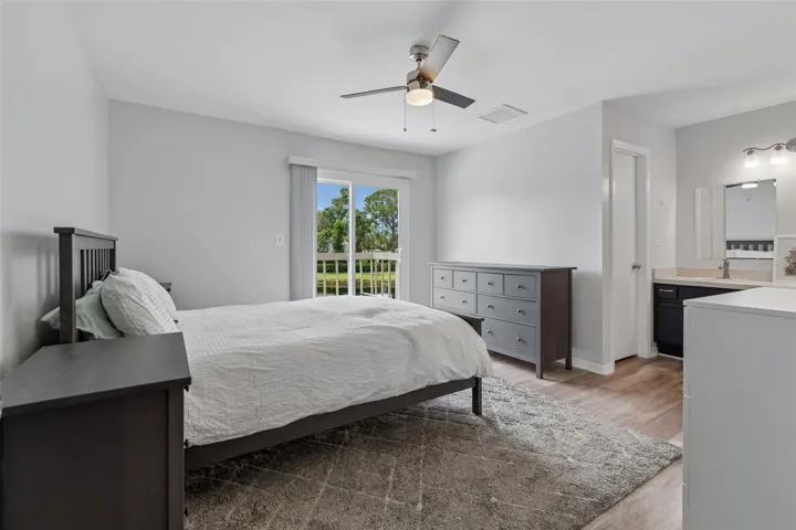 Spacious primary suite