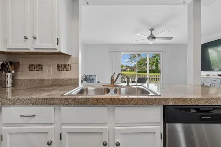 Kitchen with water views