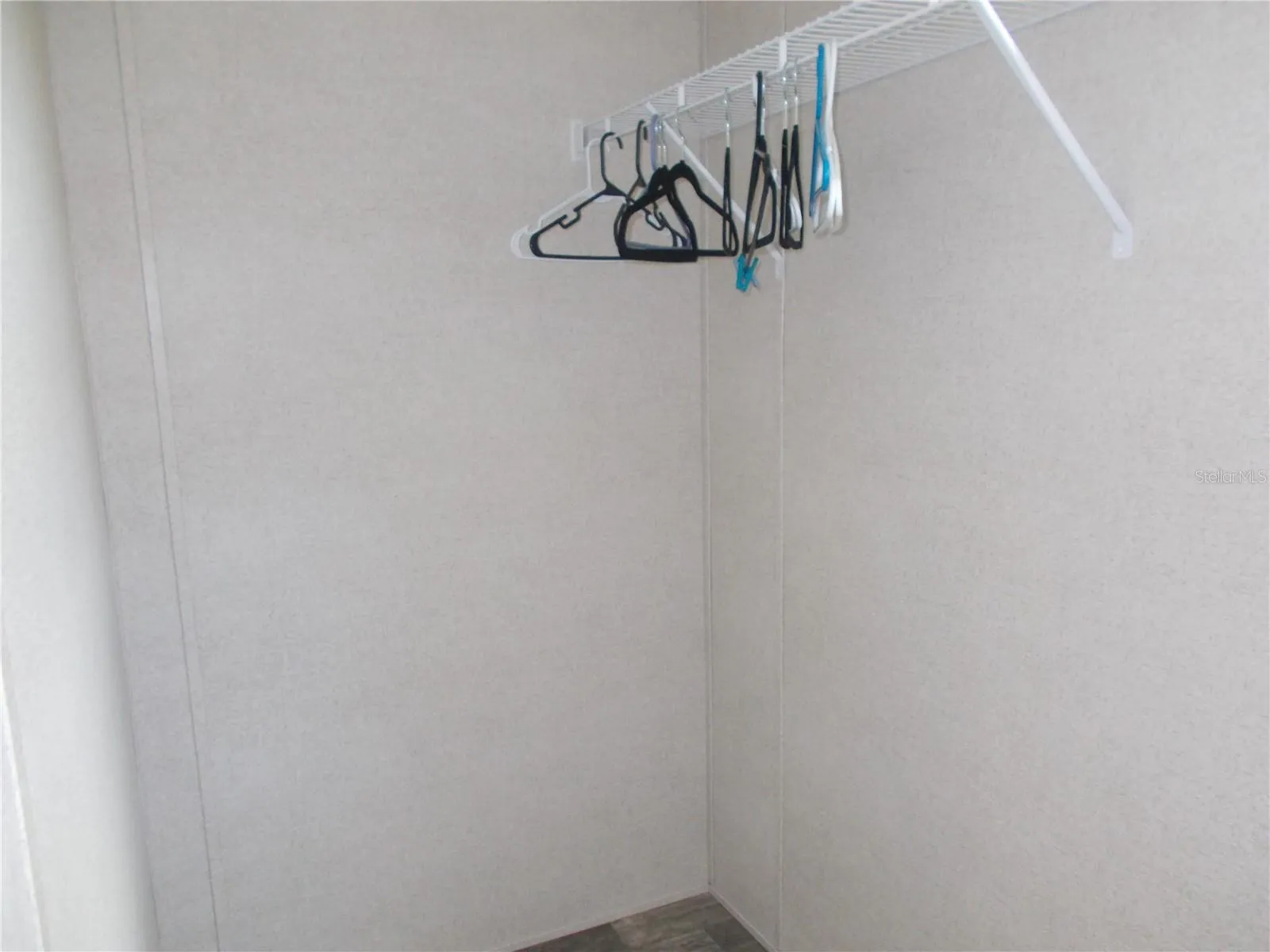 The primary bedroom closet is 4 X 12