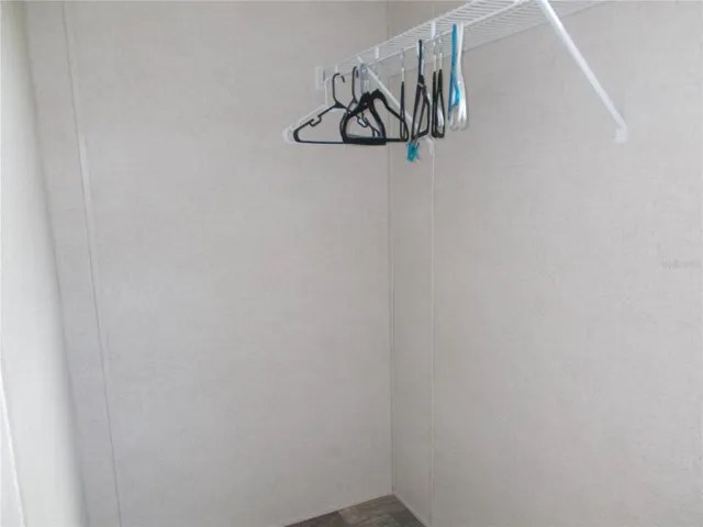 The primary bedroom closet is 4 X 12