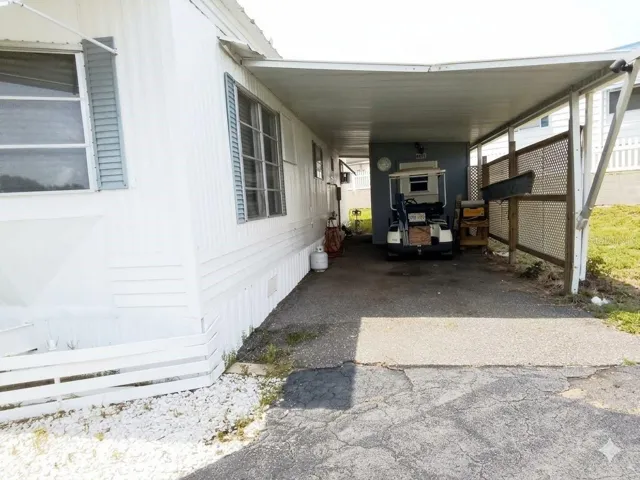 Golf cart offered with the property