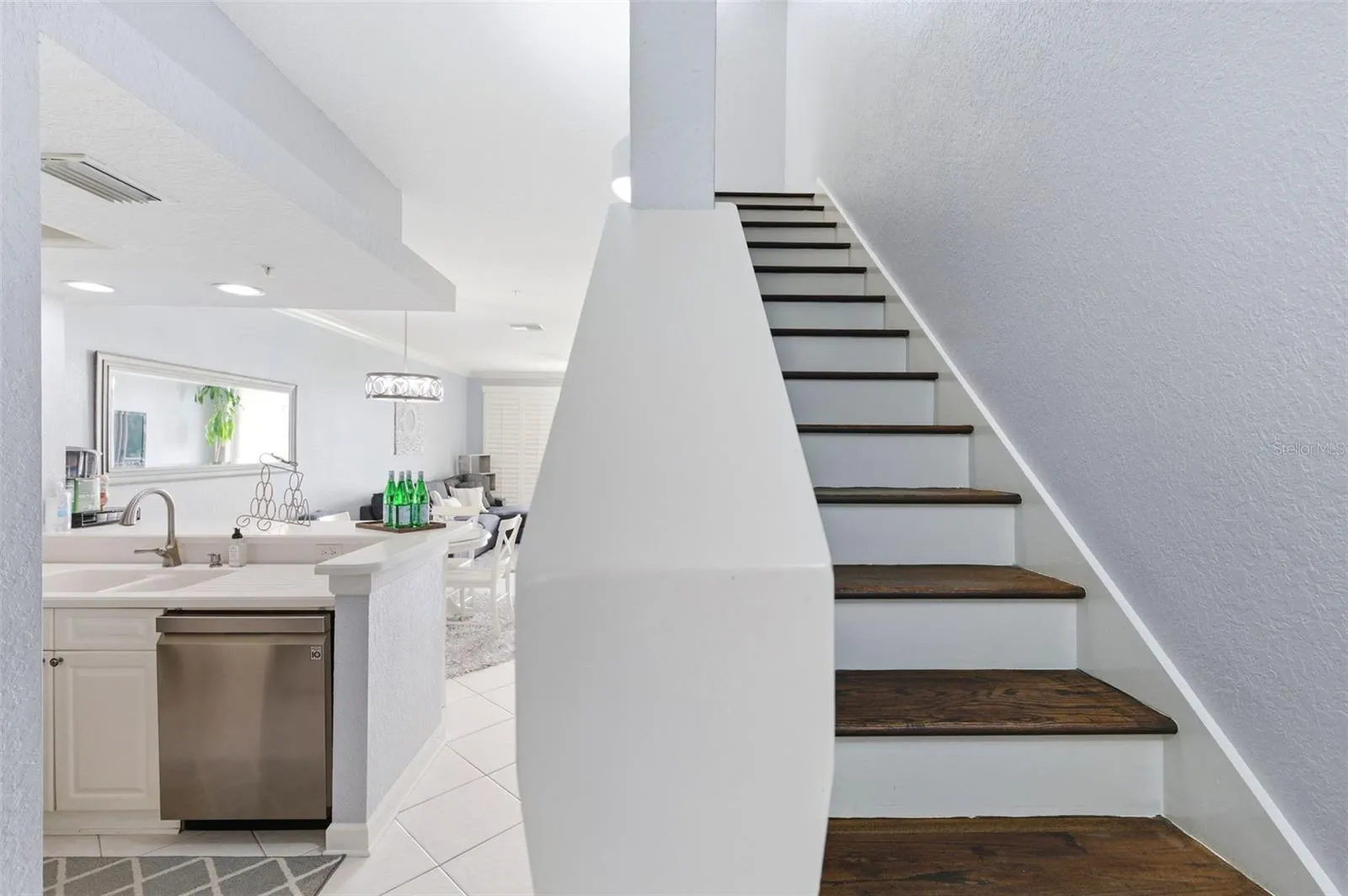 Stairway to third level