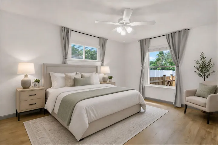 Virtually staged: Primary Bedroom