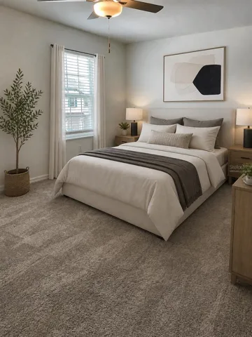 Virtually Staged Master Bedroom